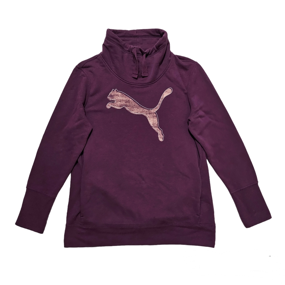 Puma Women's French Terry Pullover Sweatshirt, XL, Purple